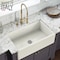 Ruvati 33"x20" Farmhouse Apron-Front Kitchen Sink Sgl Bowl, Biscuit RVL2300BS - alternate 8